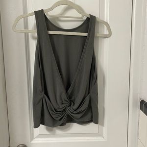 Lululemon sage green twist tank